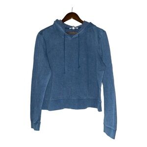 Threads 4 Thought Crop‎ Sweatshirt Women XL Hood Athletic Workout Gym  NEW